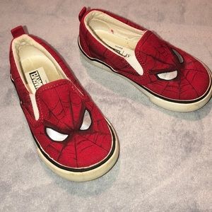 Spider Man baby gap slip on shoes size 7